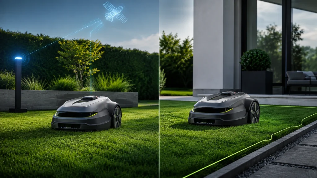 Featured image for RTK or boundary wire? Robot mower systems compared