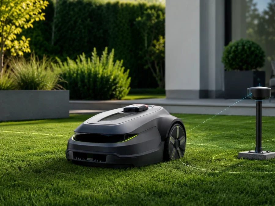 Featured image for How RTK works in a robot mower: accuracy, base stations and limitations