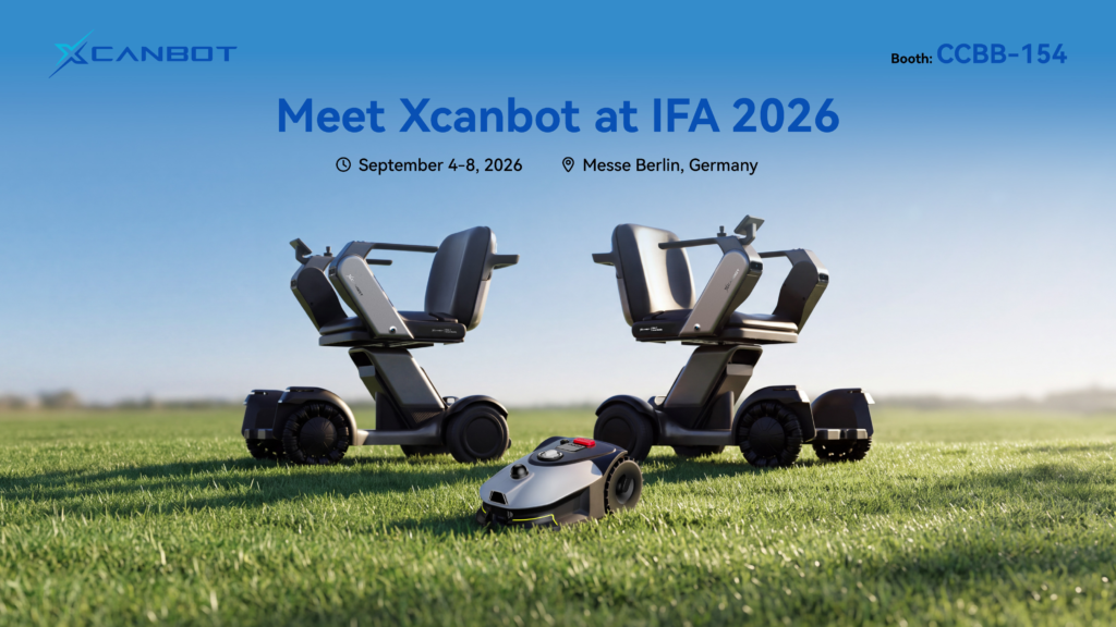 XcanMow Mix 2000 and Mate X in Xcanbot official IFA Berlin 2026 press material