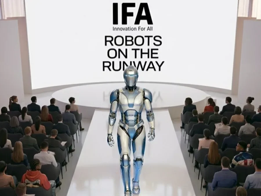 Official IFA 2026 promotional artwork previewing robots and humanoids at the Berlin show