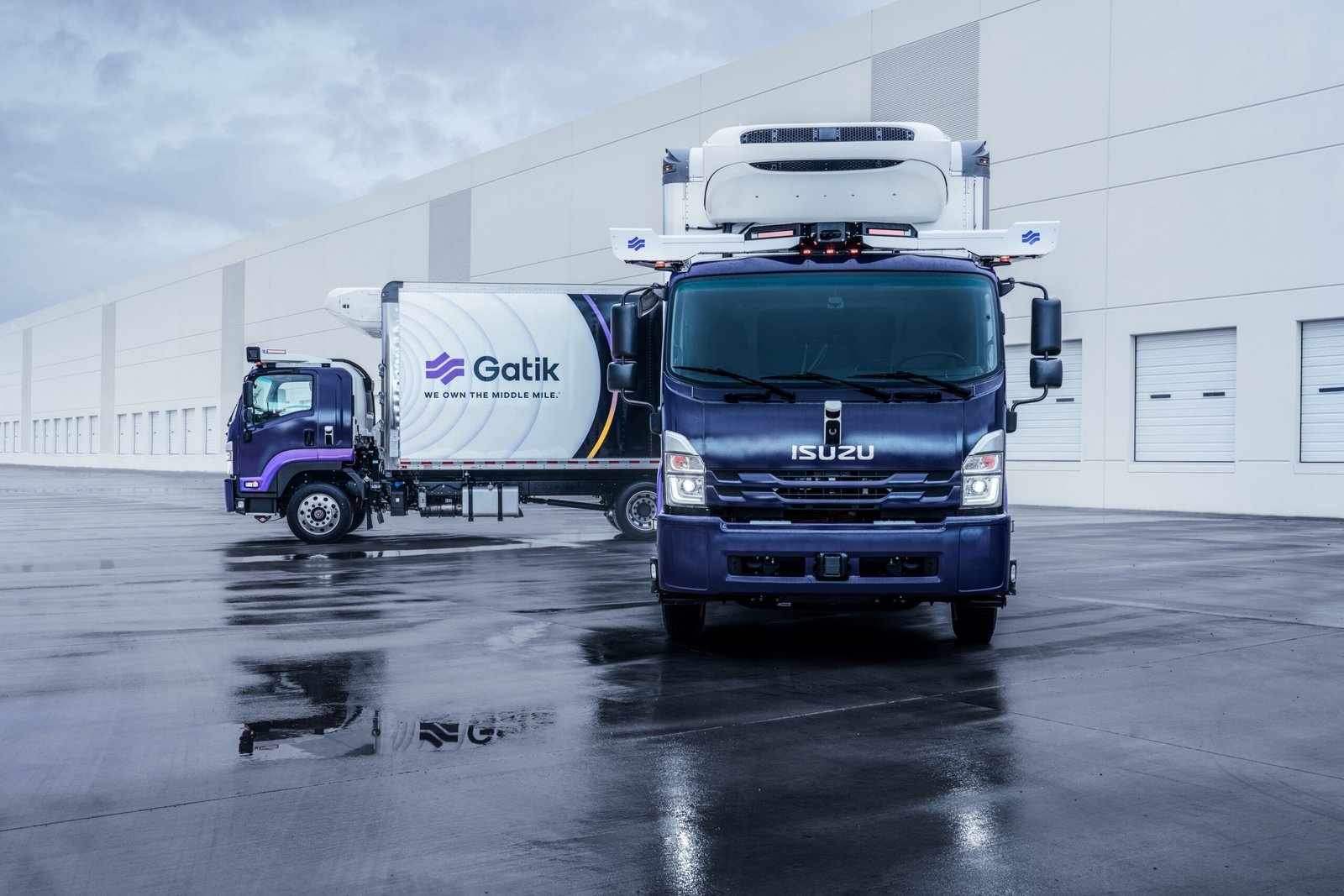 Gatik and Isuzu autonomous trucks — official company image
