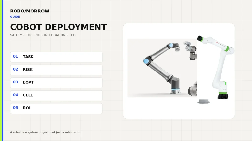 Cobot deployment for a small business — cost, safety, integration and ROI