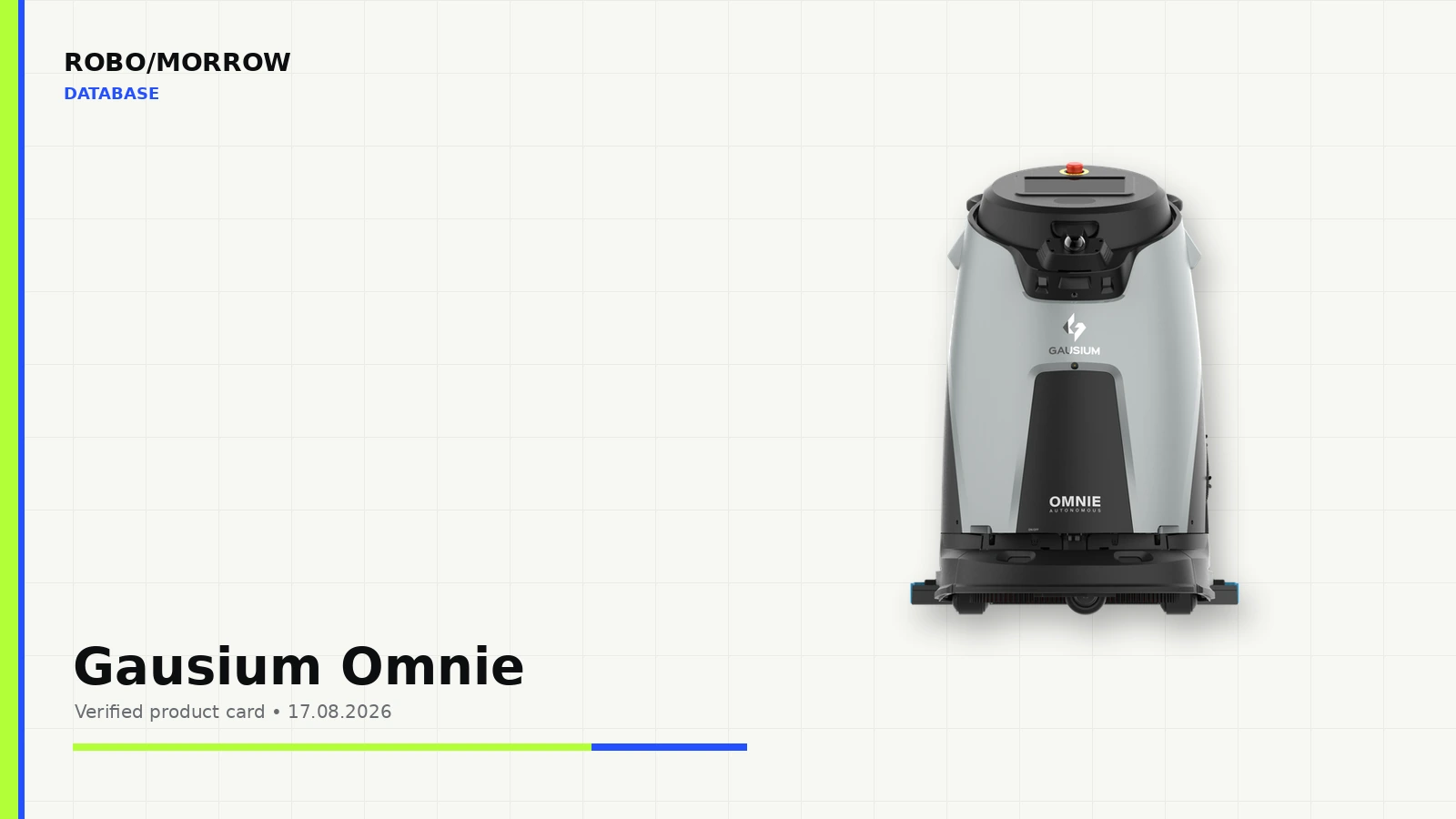 Gausium Omnie autonomous commercial floor-cleaning robot