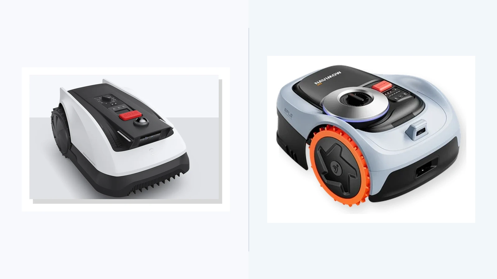 ECOVACS GOAT O500 Panorama and Segway Navimow i205 AWD — comparison of two robot mowers for 500 m² lawns