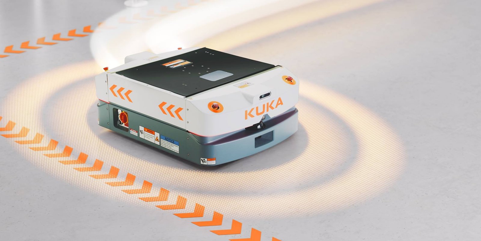 KUKA KMP 600-S diffDrive in an industrial environment — an example of a modern AGV
