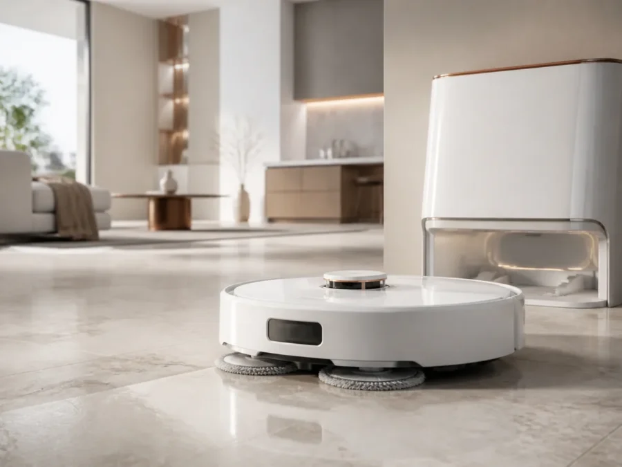 Wizualizacja redakcyjna robota Narwal Freo Z10 Ultra; nie jest oficjalnym zdjęciem producenta.