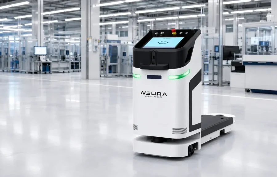 NEURA Mobile Robots ACTIVE Shuttle — autonomiczny robot transportowy w środowisku przemysłowym