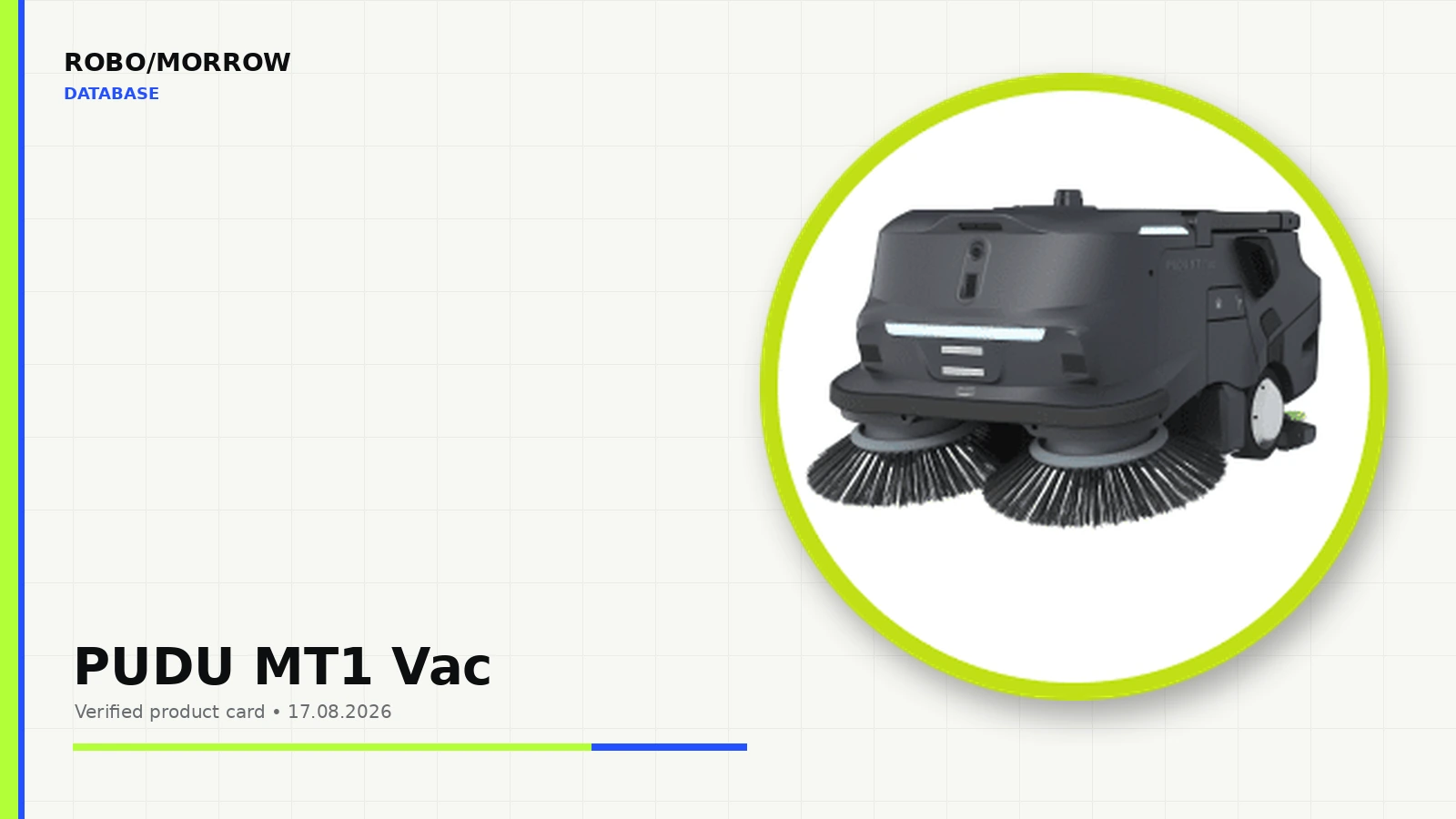 PUDU MT1 Vac commercial vacuum and sweeper robot