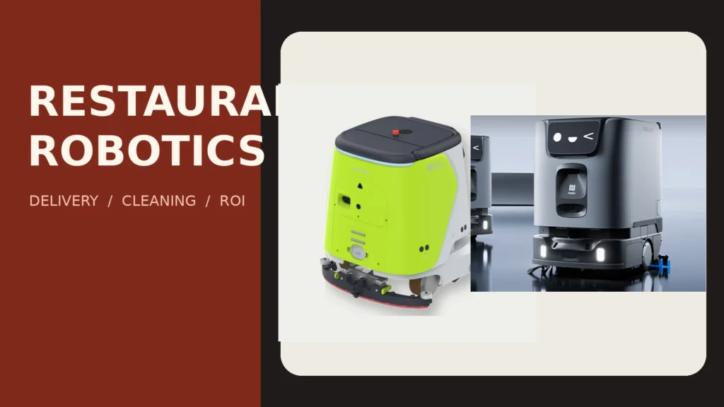 Restaurant robots — delivery and autonomous cleaning in 2026