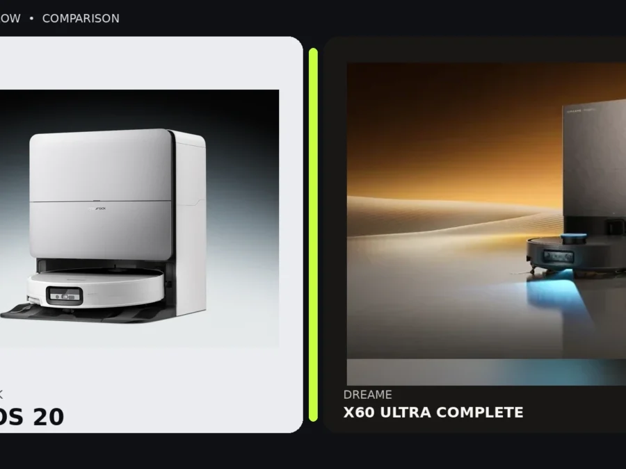 Roborock Saros 20 i Dreame X60 Ultra Complete – porównanie 2026