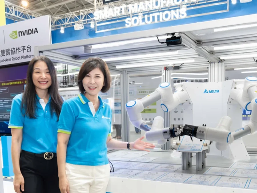 Robotyka przemysłowa na targach automatyki — zdjęcie ilustracyjne dla europejskiego łańcucha wartości Physical AI.
