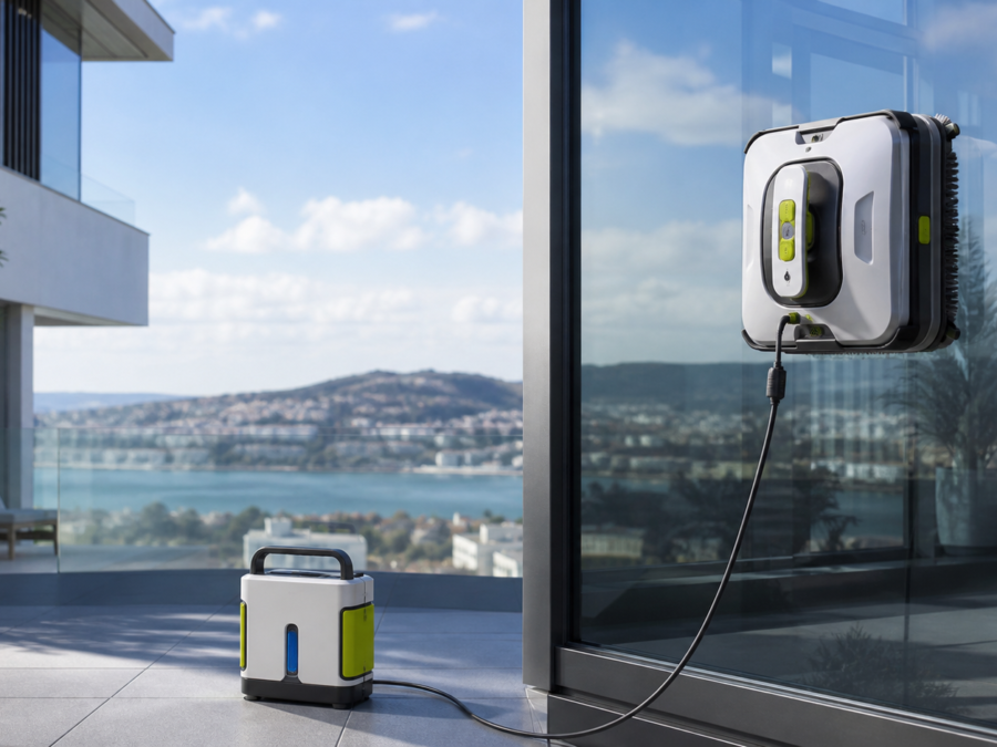 ECOVACS WINBOT W3 OMNI with station; compared with HOBOT SP10 iScraper