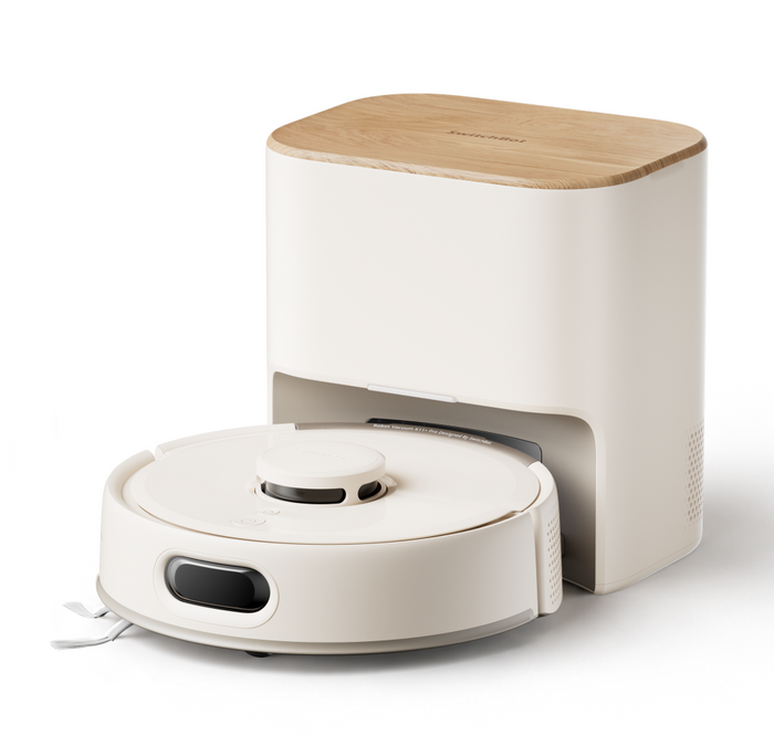 SwitchBot K11+ Pro with its compact auto-empty dock - official product image
