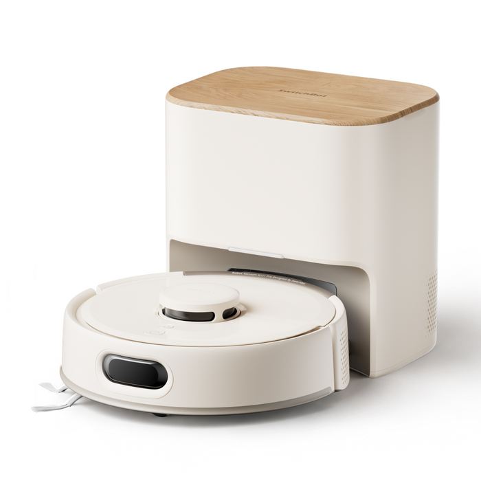 SwitchBot K11+ Pro with its compact auto-empty dock - official product image