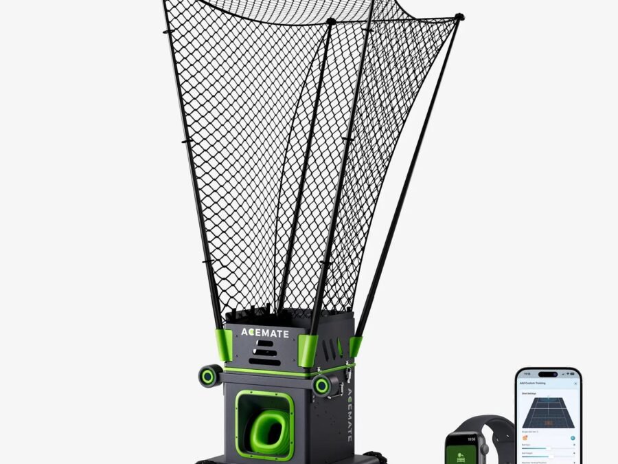 ACEMATE S10 Pro tennis robot shown at IFA 2026 alongside the S10