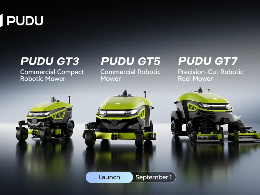 PUDU GT3, GT5 i GT7 — trzy komercyjne autonomiczne roboty koszące zaprezentowane 1 września 2026