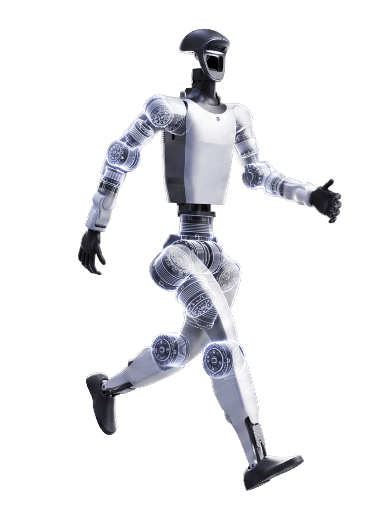 Unitree G1+ — official manufacturer product render of the upgraded humanoid