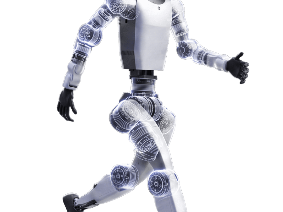 Unitree G1+ — official manufacturer product render of the upgraded humanoid