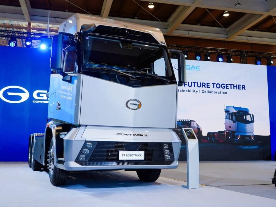 Pony.ai Gen-4 Robotruck on the GAC T9 platform — official launch photo