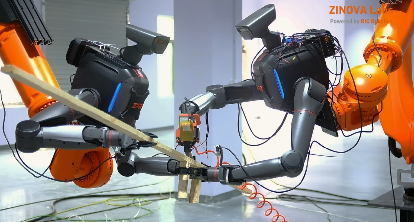 ZINOVA Tool Intelligence — robot wykorzystujący narzędzia w demonstracji konstrukcyjnej