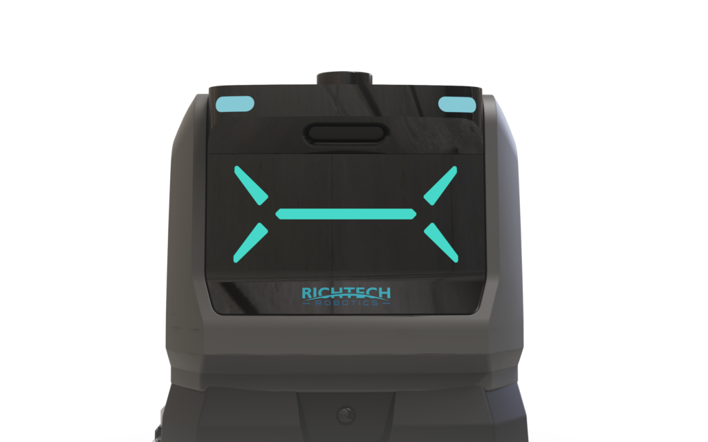 DUST-E S in Richtech Robotics product imagery; the contract model variant is not identified