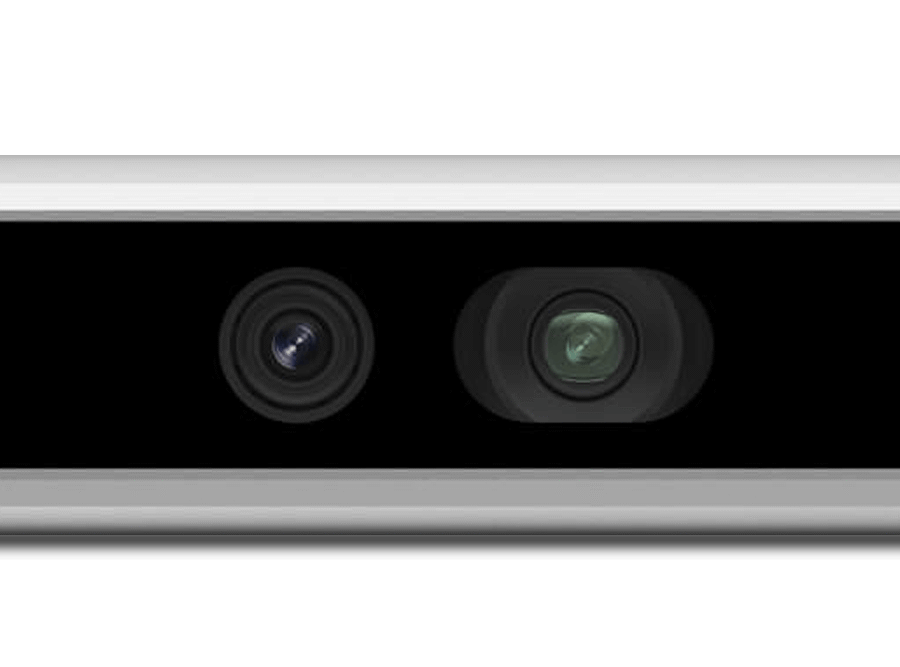 RealSense D455 depth camera used in robotic perception systems
