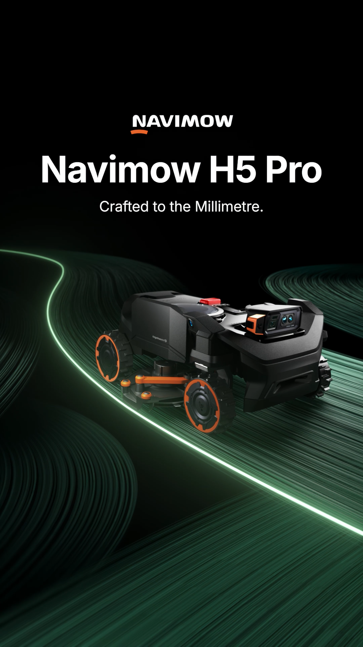 Segway Navimow H5 Pro with EdgeMaestro arm and VisionFence system
