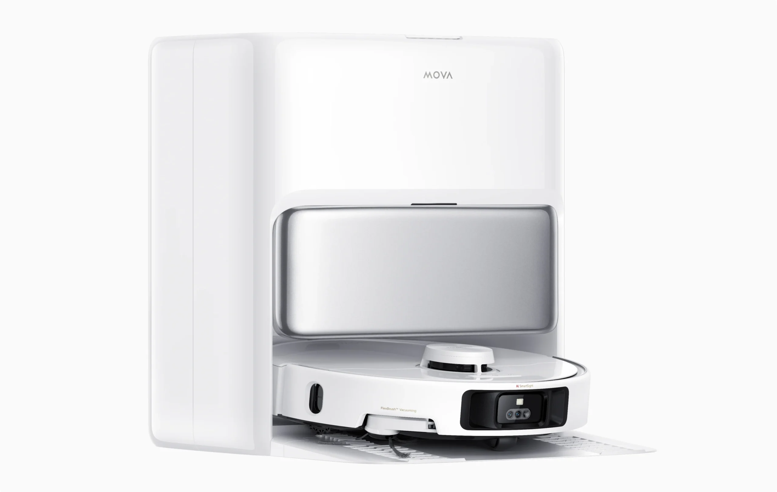 MOVA P50 Pro Ultra with its dock — manufacturer material