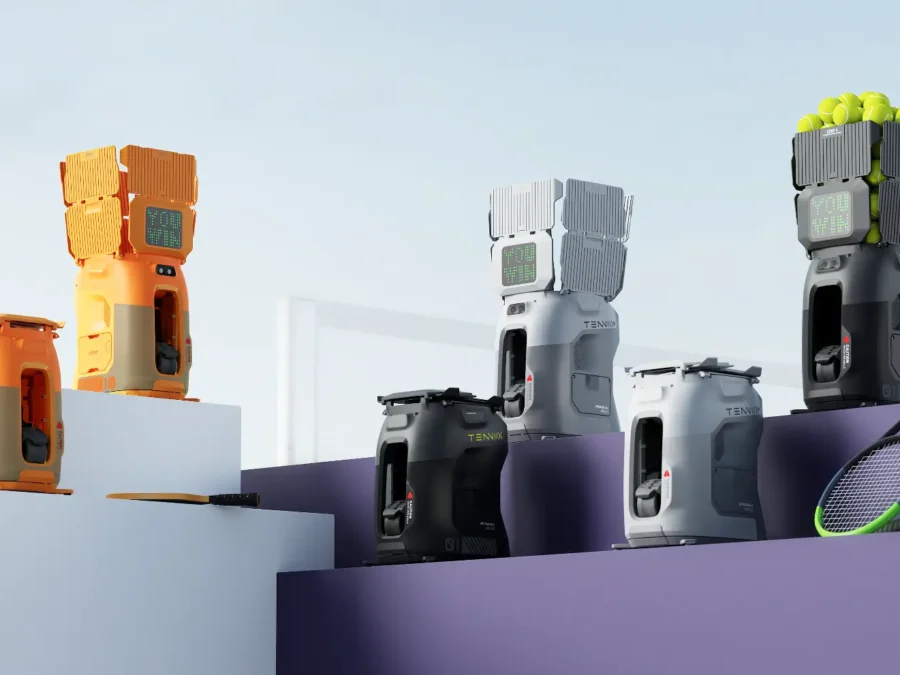 Official illustration of the TENNIIX tennis and pickleball robot families