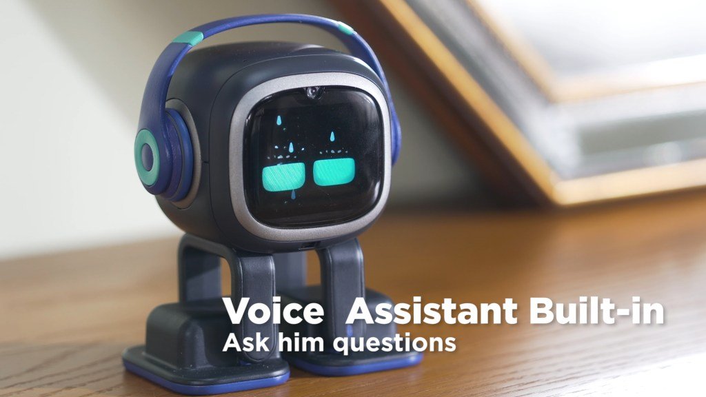 EMO on a desk — LivingAI promotional material