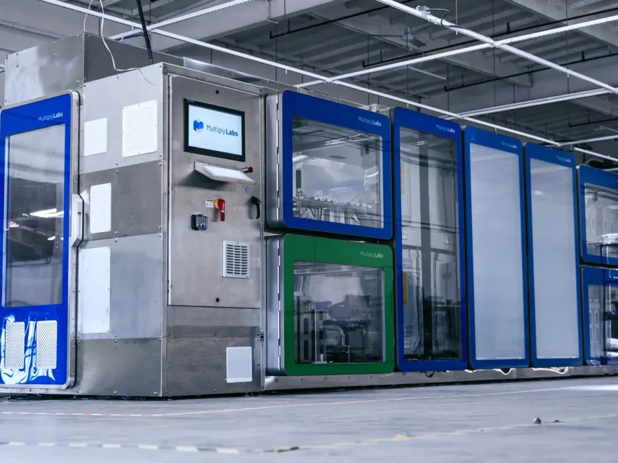 Robotyczny klaster Andor firmy Multiply Labs do automatyzacji produkcji leków biologicznych